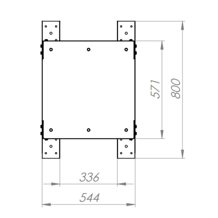 Стійка для 6 акумуляторів Deye SE-G5.1 Pro-B / BOS-G PRO з місцем під BMS